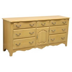 Used Late 20th Century French Country Whitewashed Distressed Finish Triple Dresser