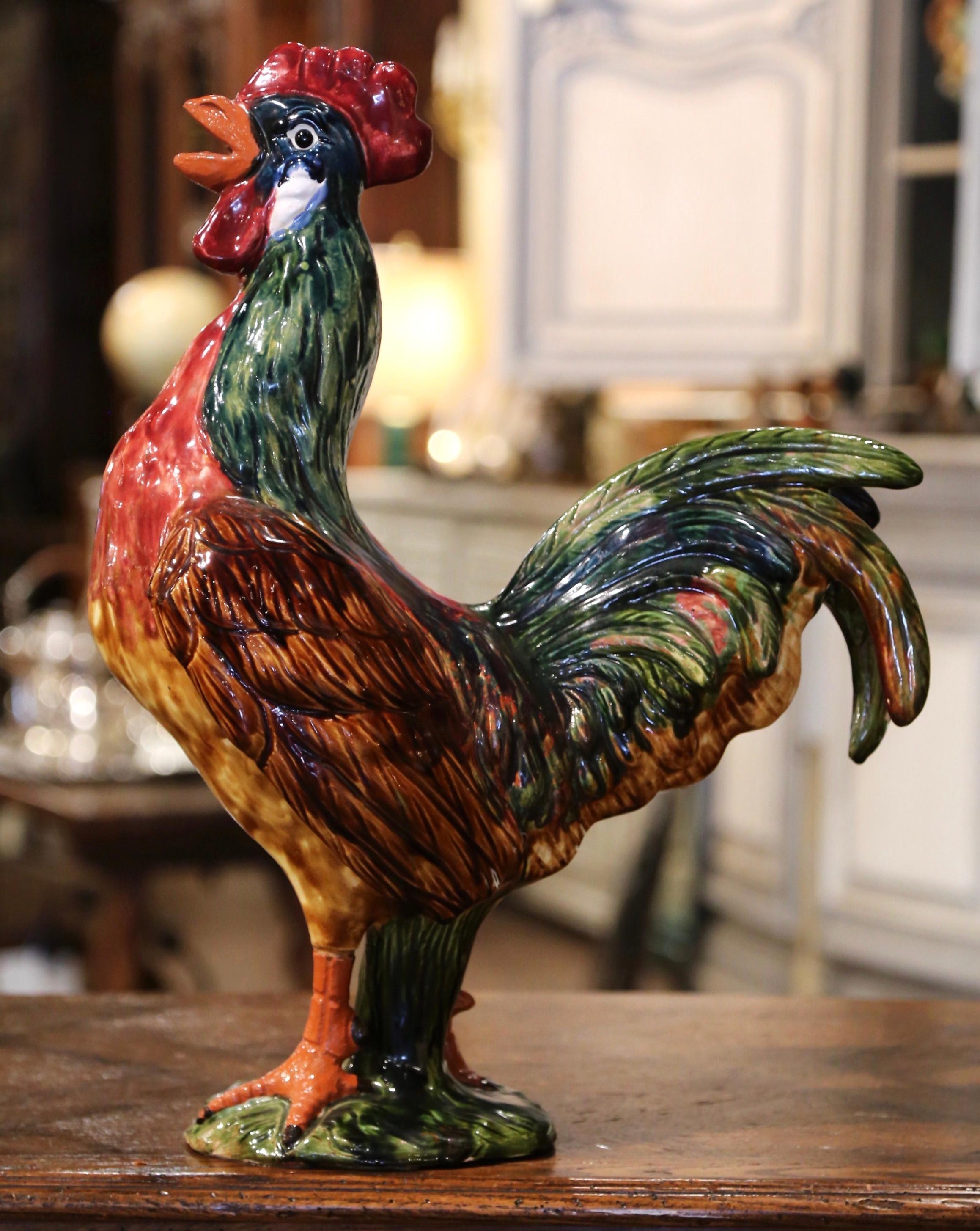 vintage ceramic rooster