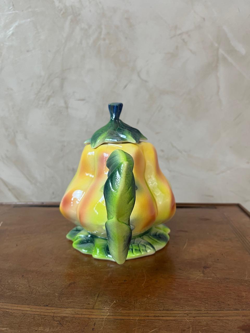 Late 20th century French St Clément Ceramic Tea-pot, 1960s For Sale 9