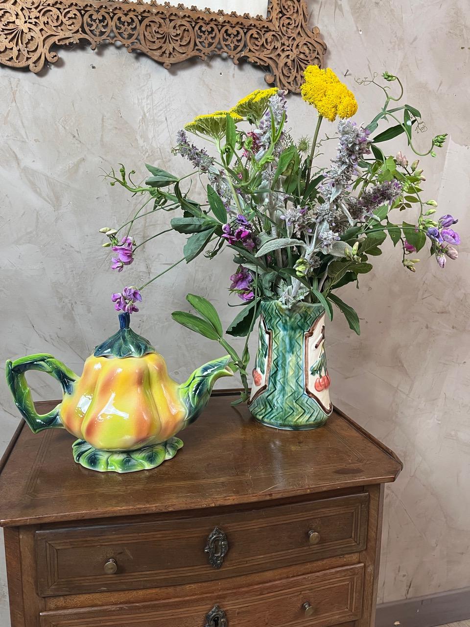 Late 20th century French St Clément Ceramic Tea-pot, 1960s For Sale 10