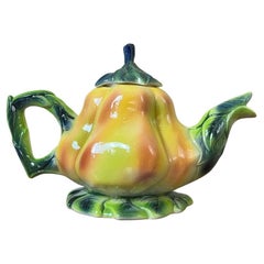 Late 20th century French St Clément Ceramic Tea-pot, 1960s