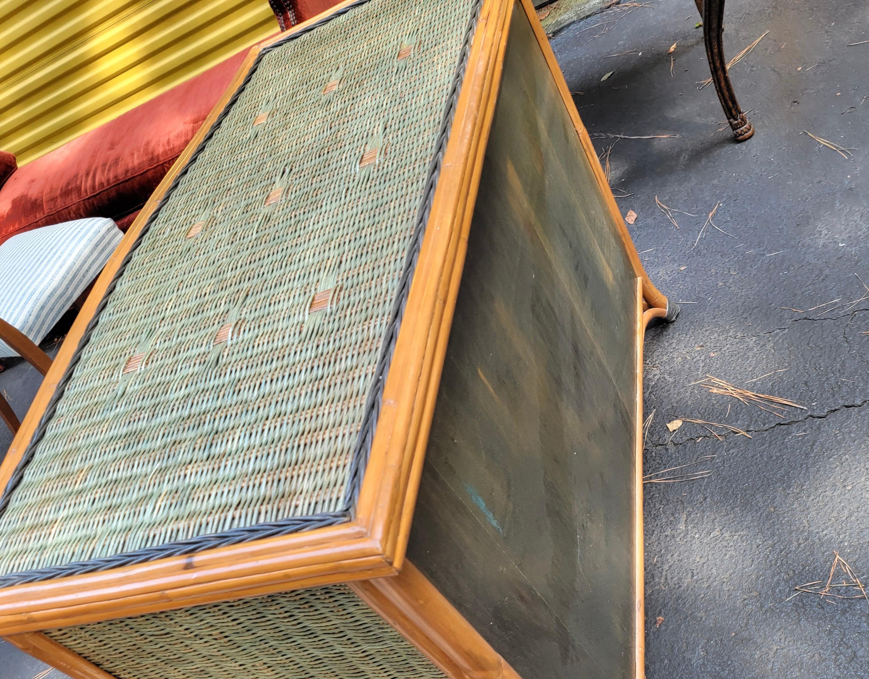 Late 20th Century French Wicker Chest / Commode by Grange 1