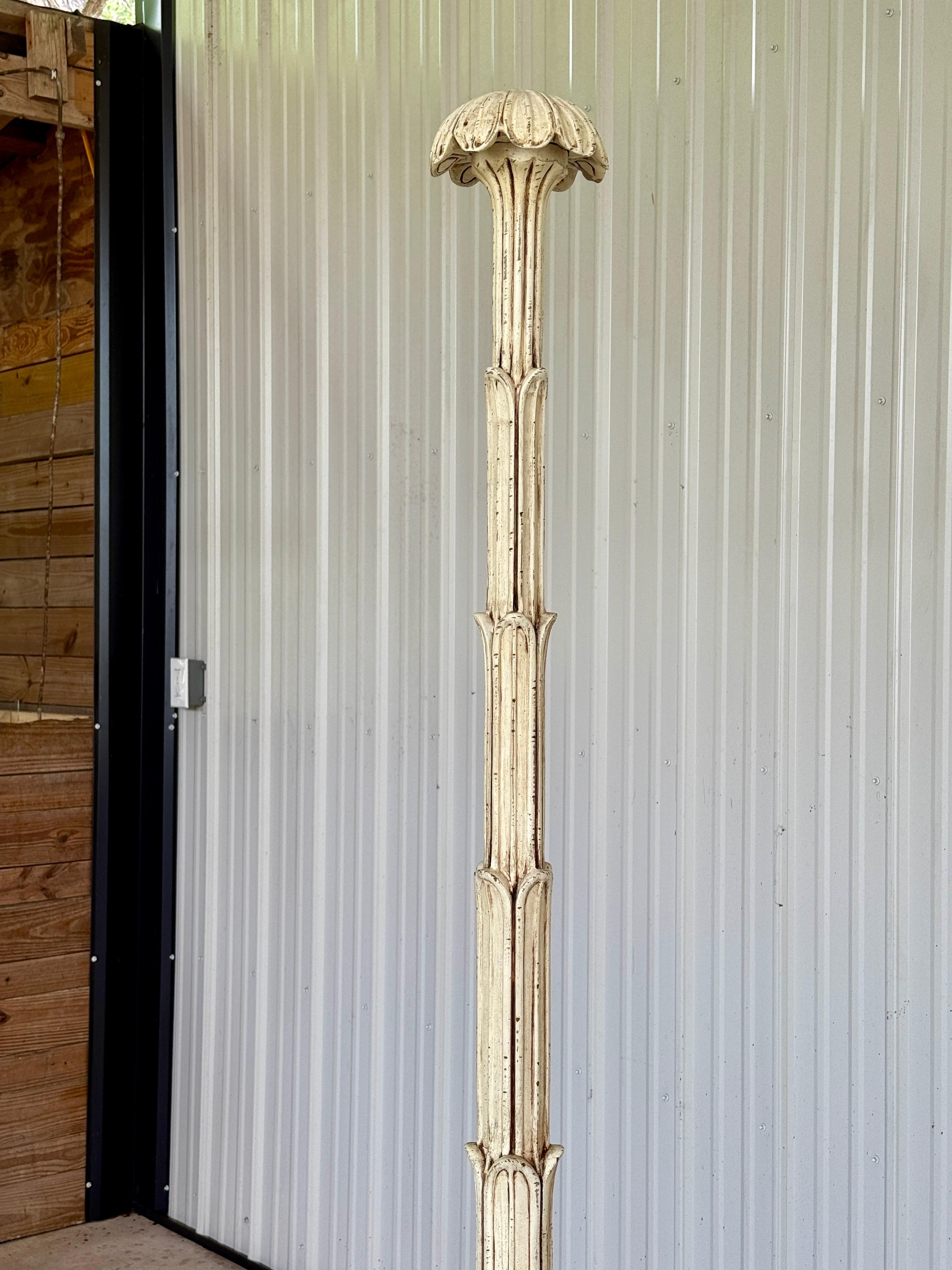 Late 20th Century Fretwork Queen Four Posted Canopy Bed in the Manner of Serge R For Sale 7