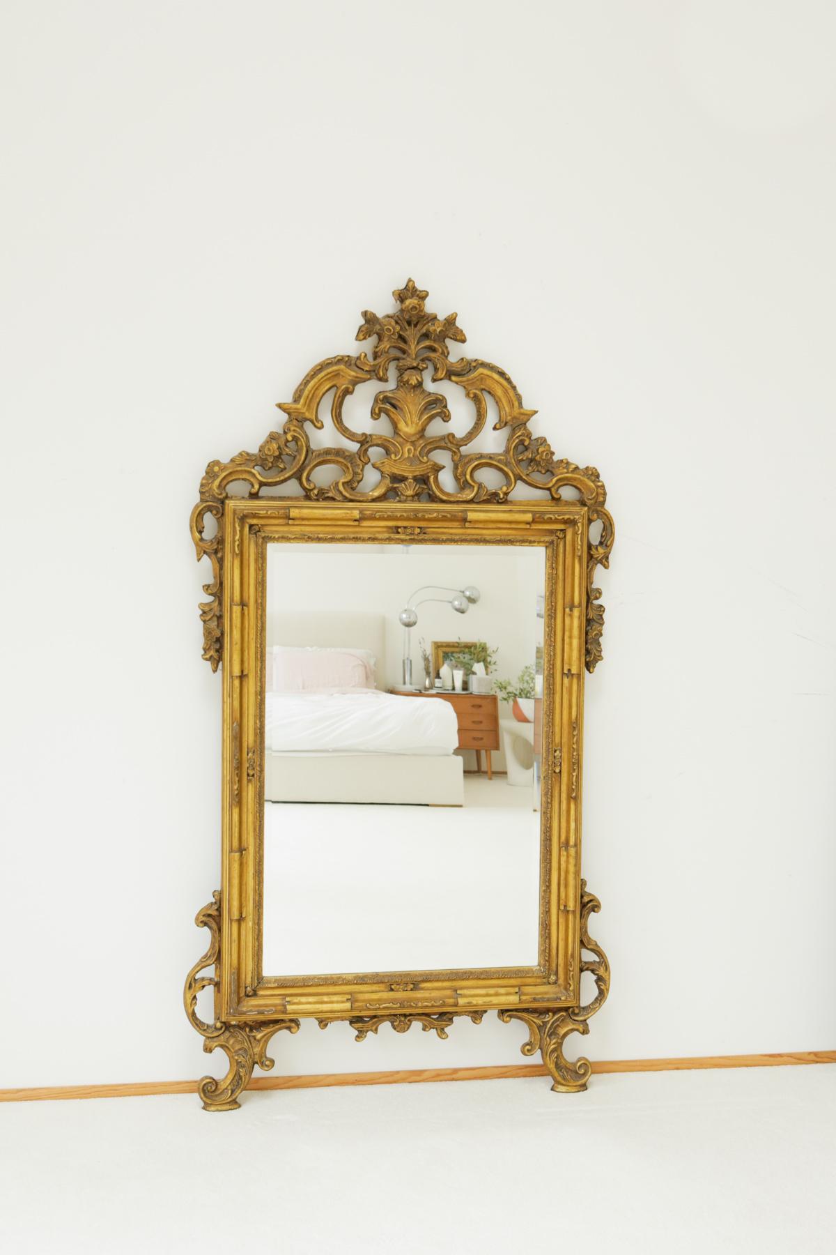 Late 20th Century Giltwood Louis XVI Style Hall Mirror 10