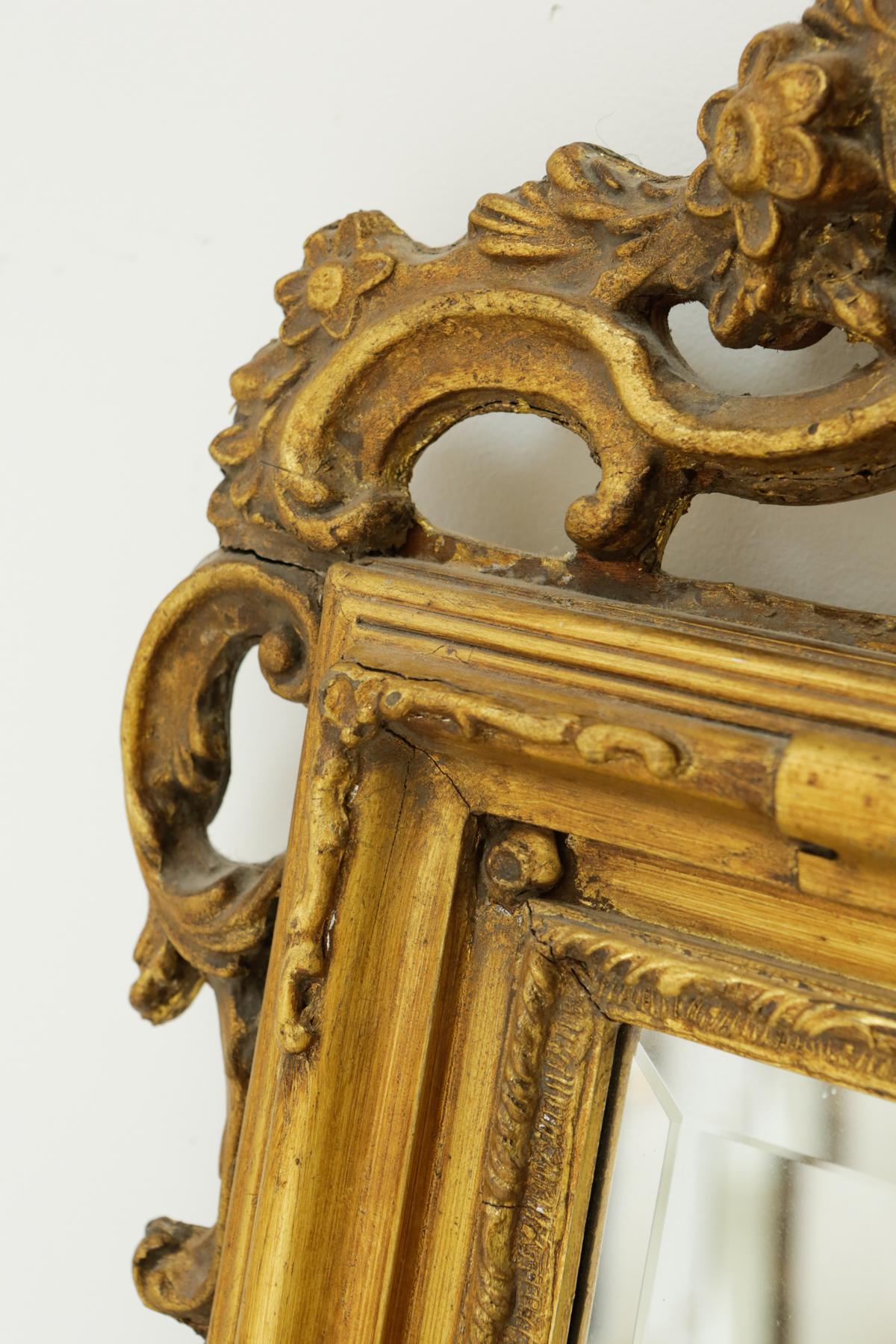 Late 20th Century Giltwood Louis XVI Style Hall Mirror 4