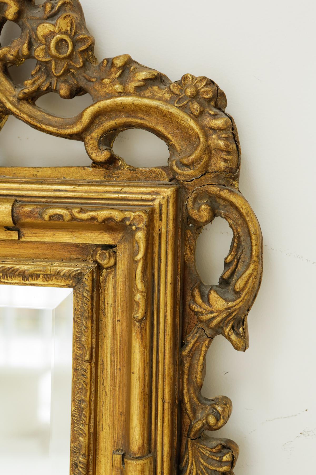 Late 20th Century Giltwood Louis XVI Style Hall Mirror 5