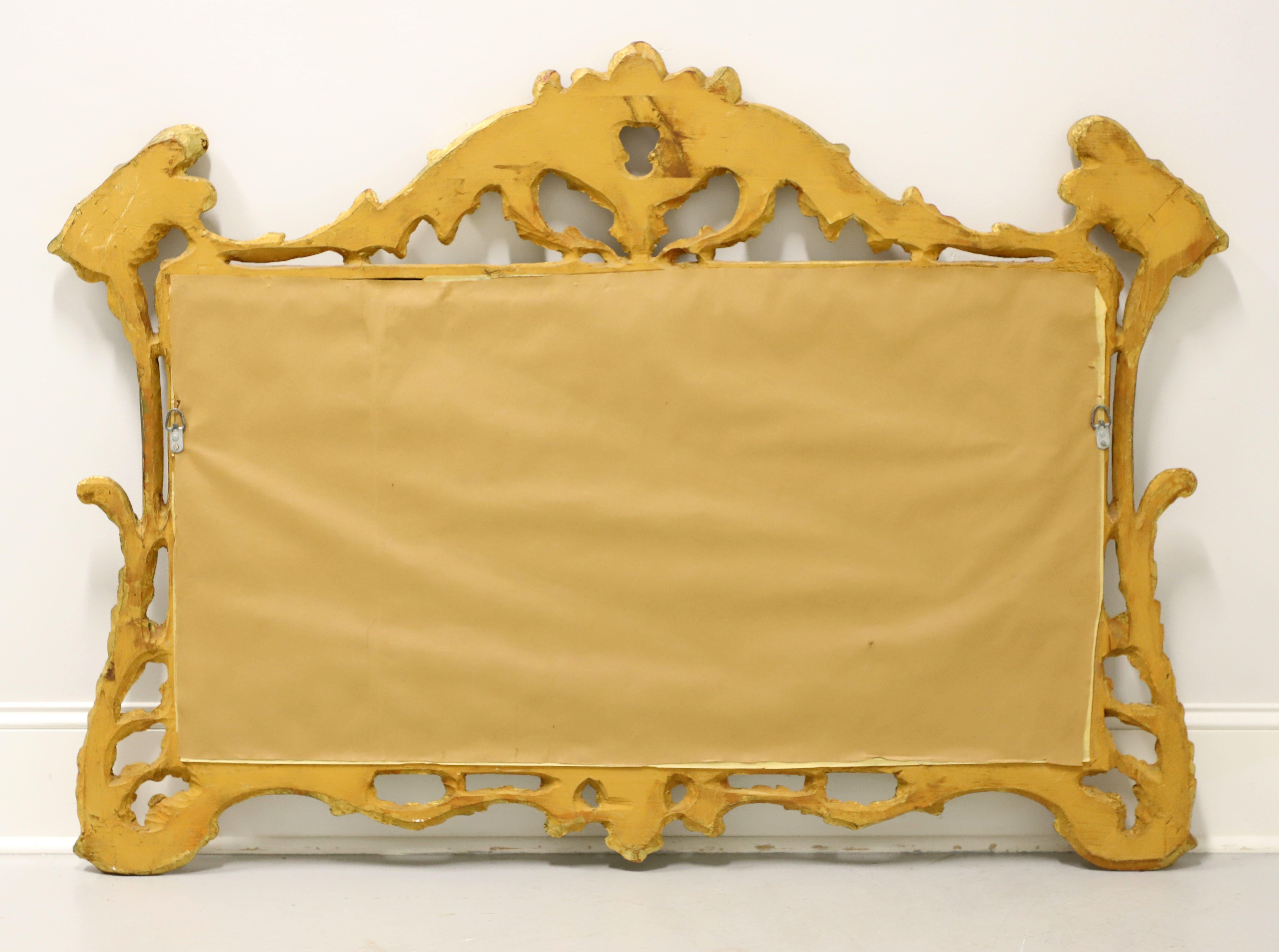 Late 20th Century Gold Gilt Carved French Rococo Style Wall Mirror 2