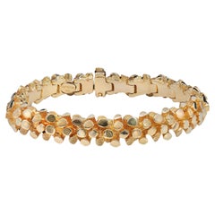 Late 20th Century Gold Nugget Bracelet Circa 1980s