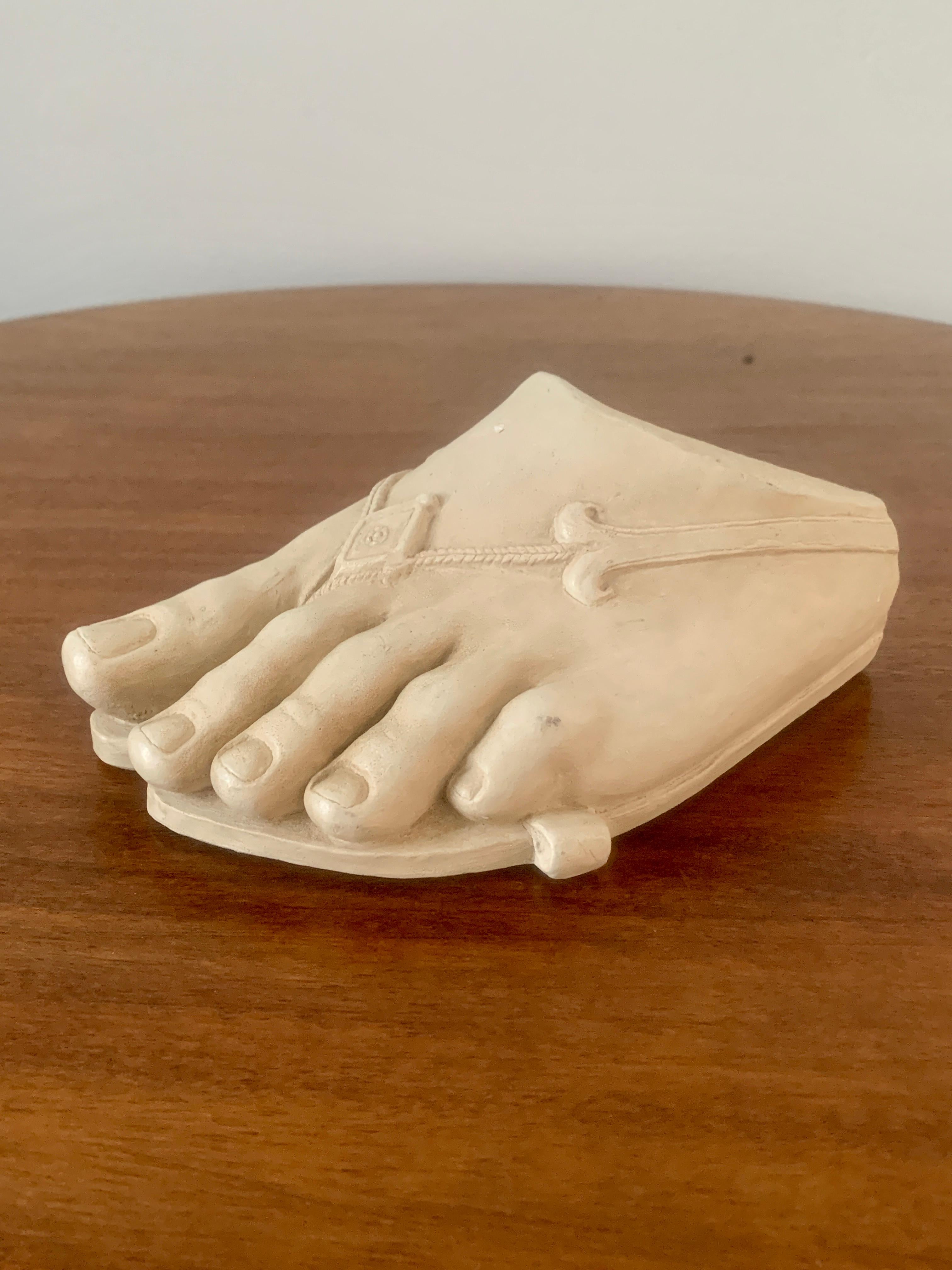 Late 20th Century Grand Tour Style Plaster Foot of Colossus For Sale 7