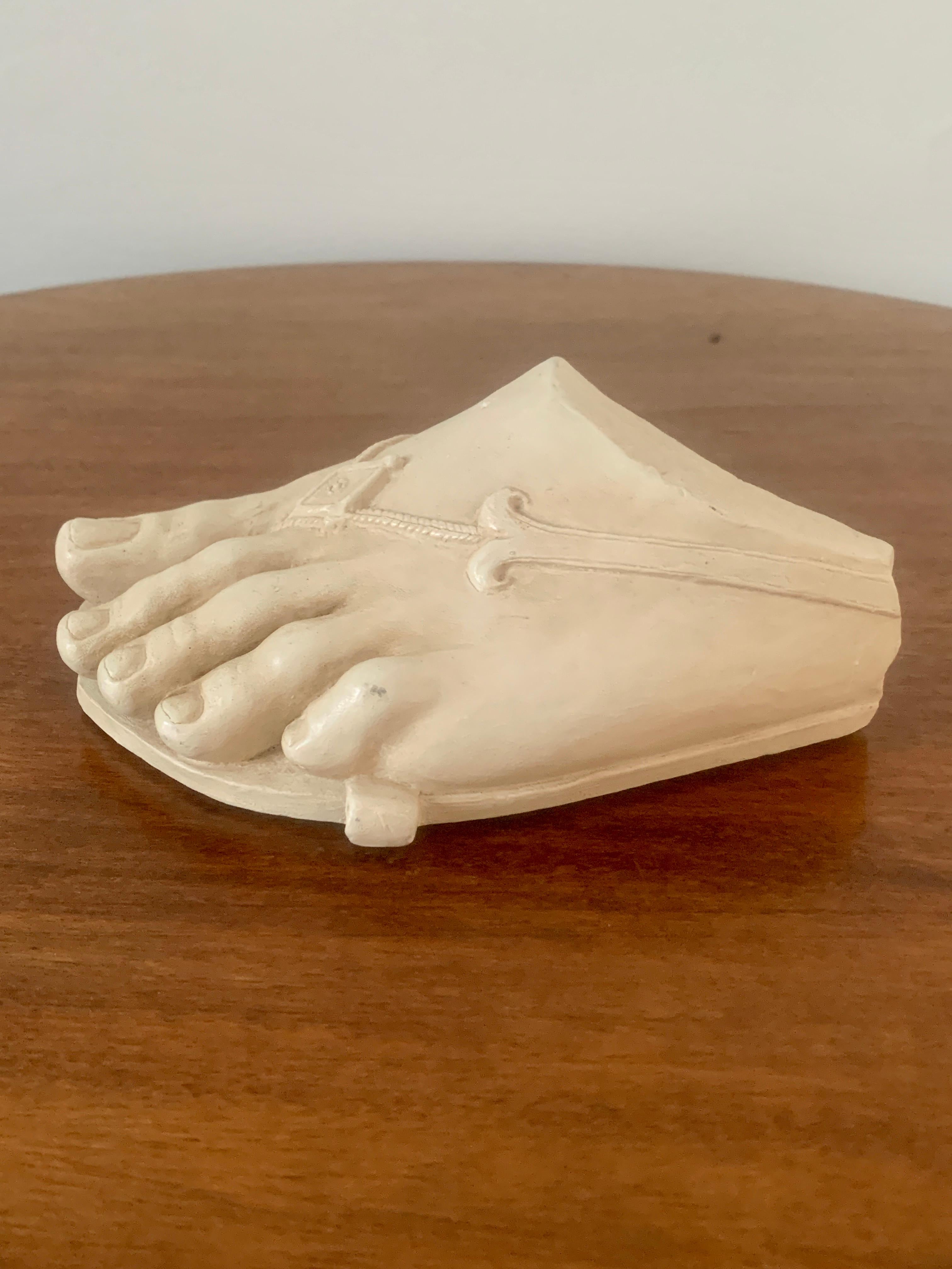 Late 20th Century Grand Tour Style Plaster Foot of Colossus For Sale 8