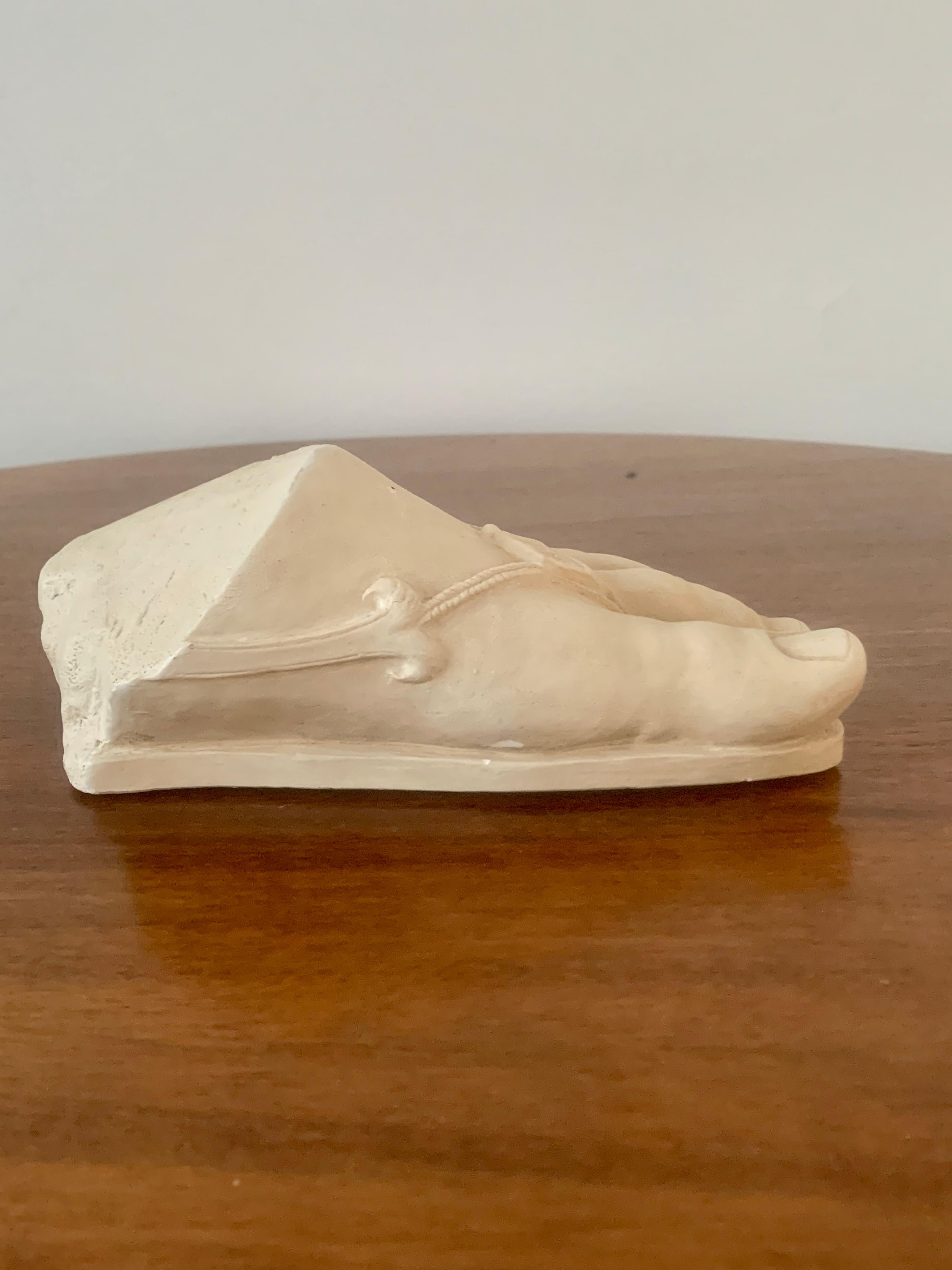 Late 20th Century Grand Tour Style Plaster Foot of Colossus For Sale 3