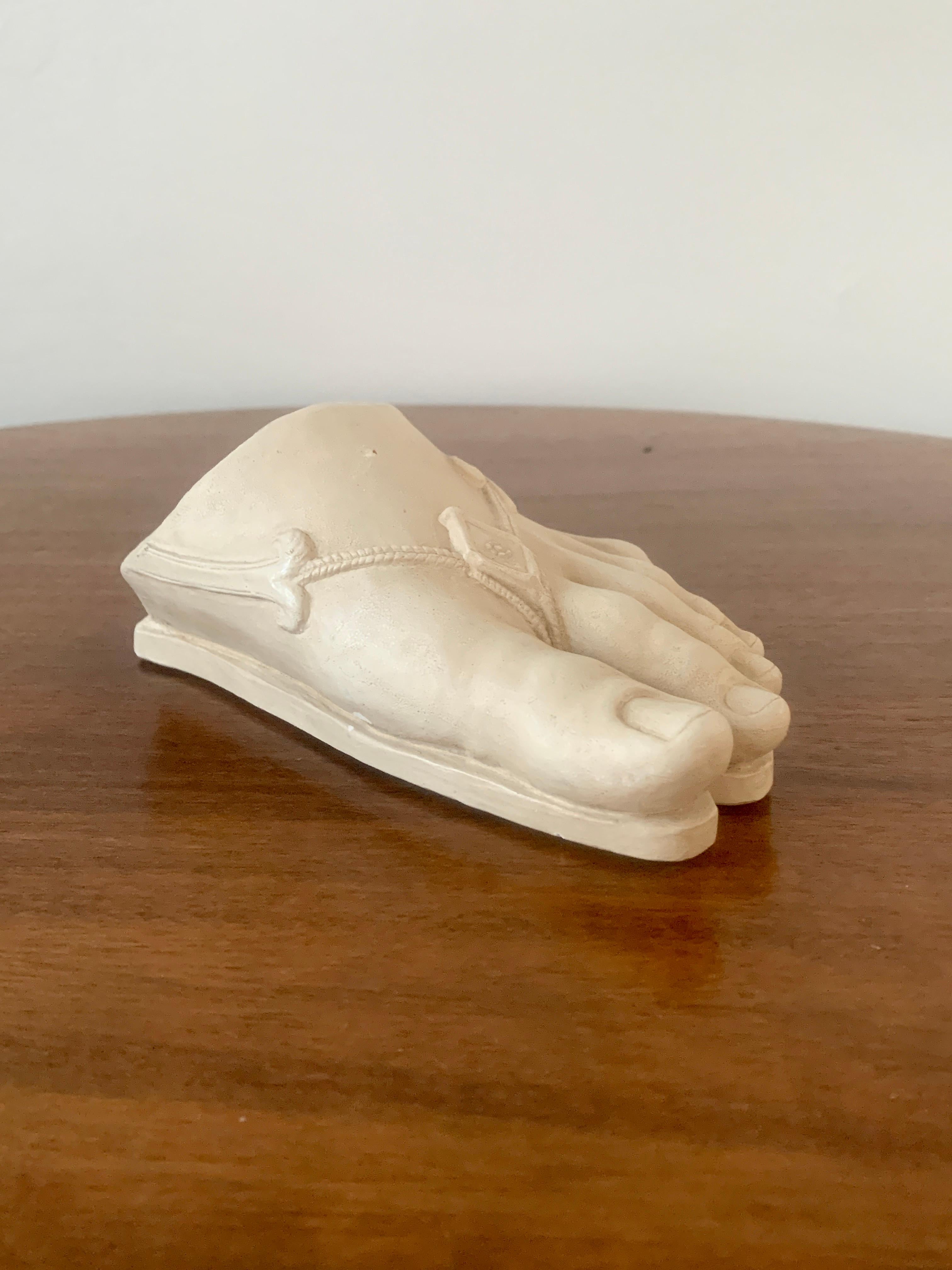 Late 20th Century Grand Tour Style Plaster Foot of Colossus For Sale 4