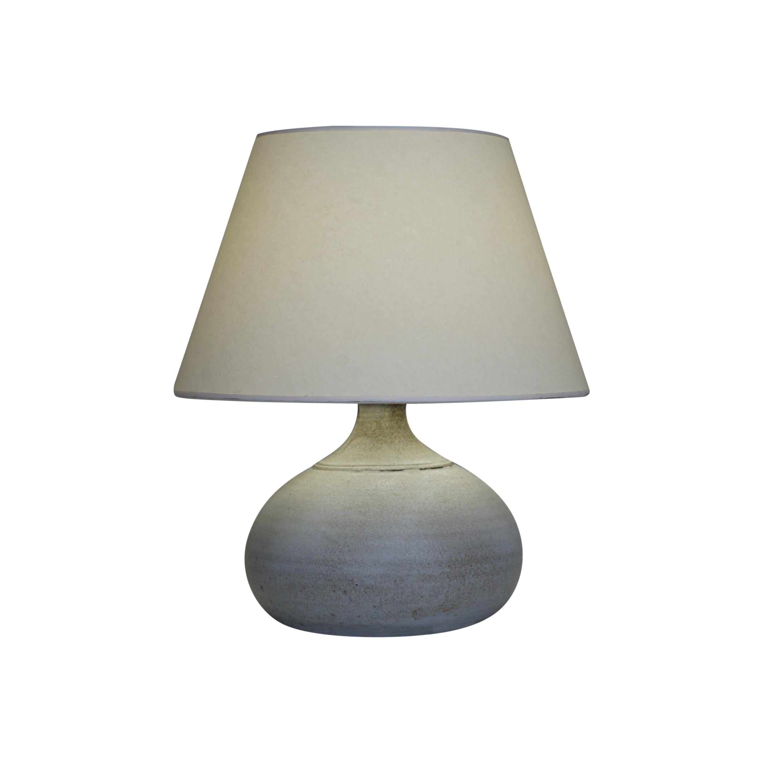 Late 20th Century Grey Ceramic Table Lamp For Sale