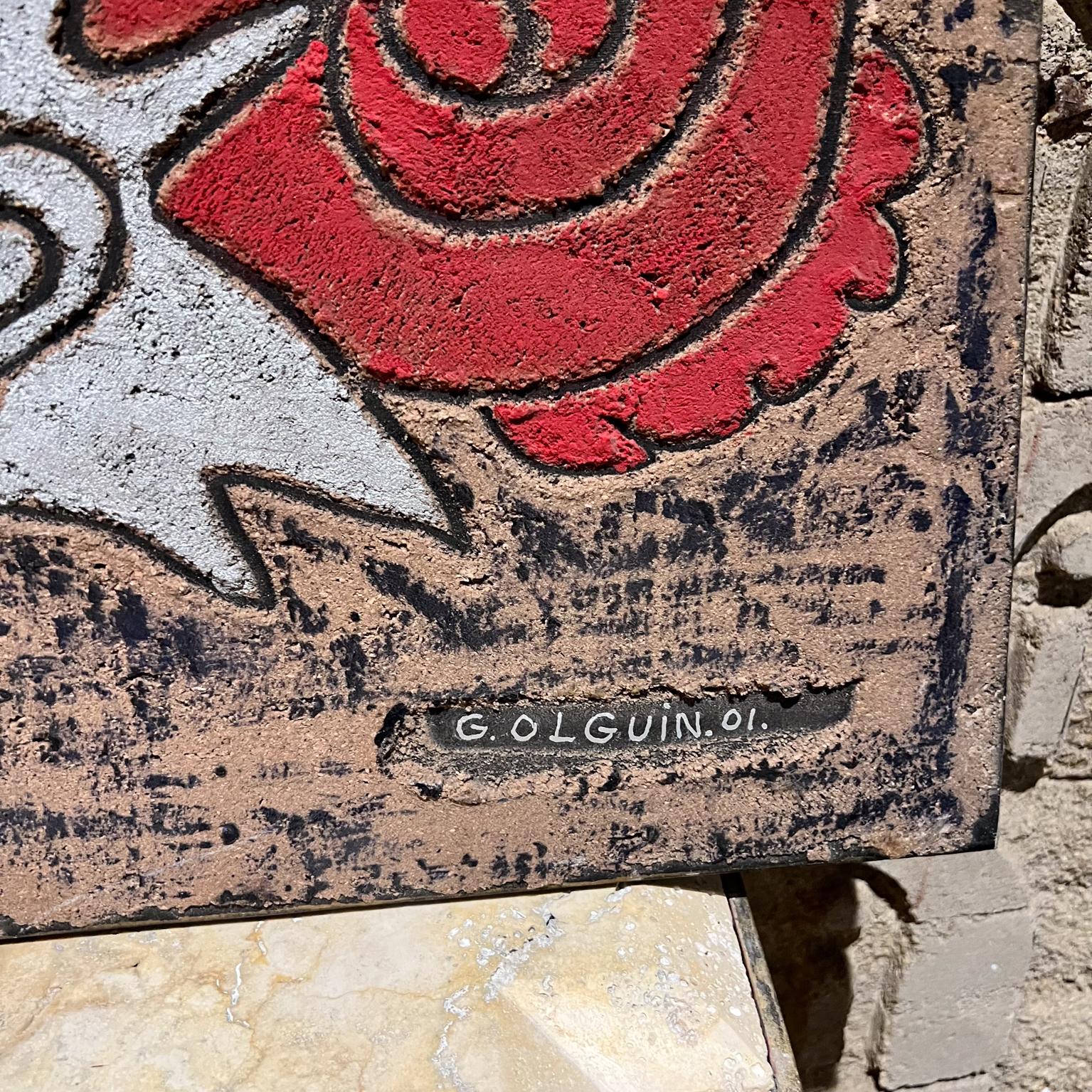 Mexican Late 20th Century Gustavo Olguín De Codices Mixed Media Mexico City For Sale