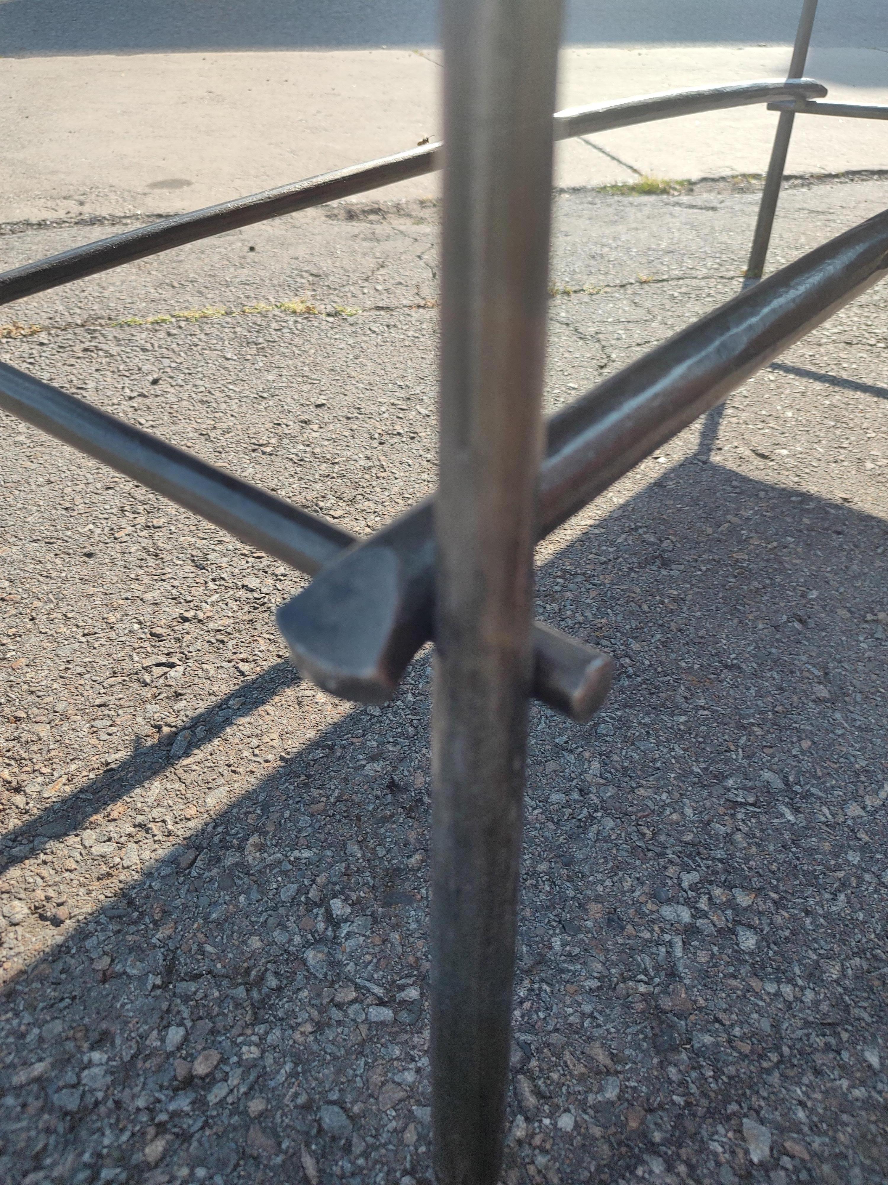 metal upholstered bench