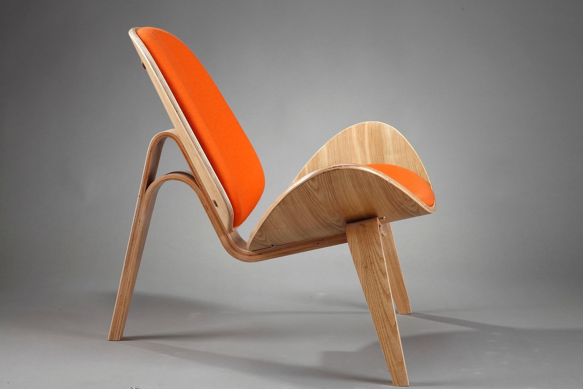 Fabric Late 20th Century Hans Wegner, Shell Chair