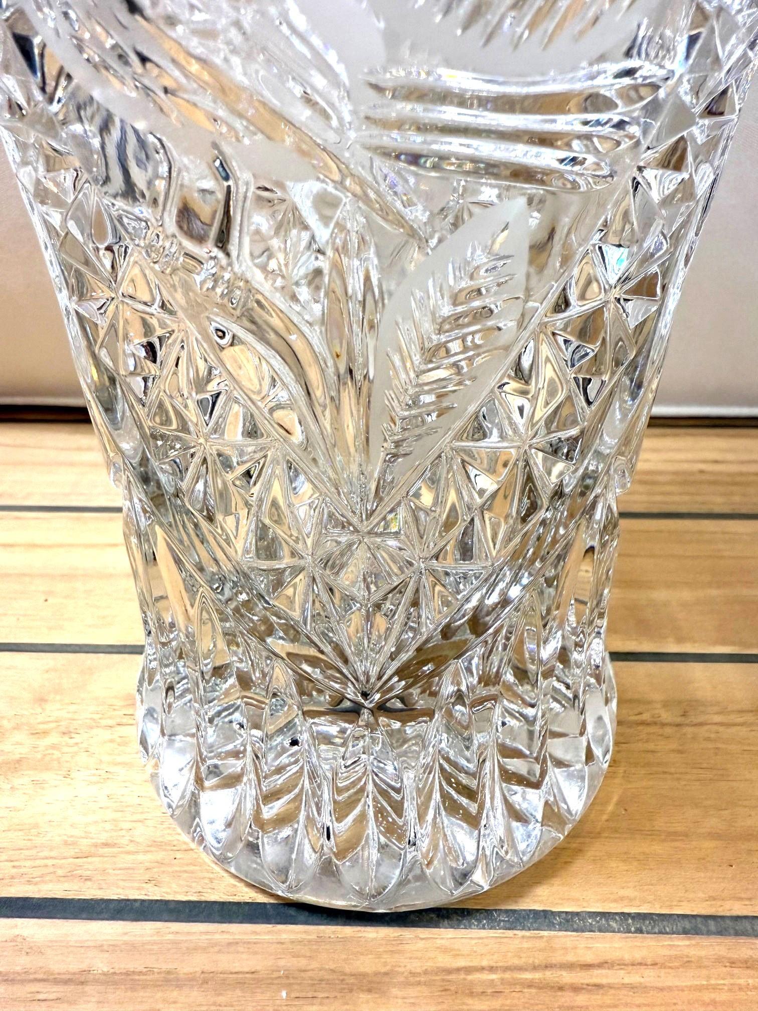Vase en cristal de plomb de la collection Byrdes de Hofbauer de la fin du 20e siècle en vente 6