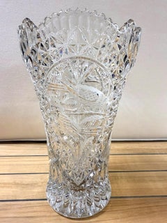 Late 20th Century Hofbauer Byrdes Collection Lead Crystal Vase