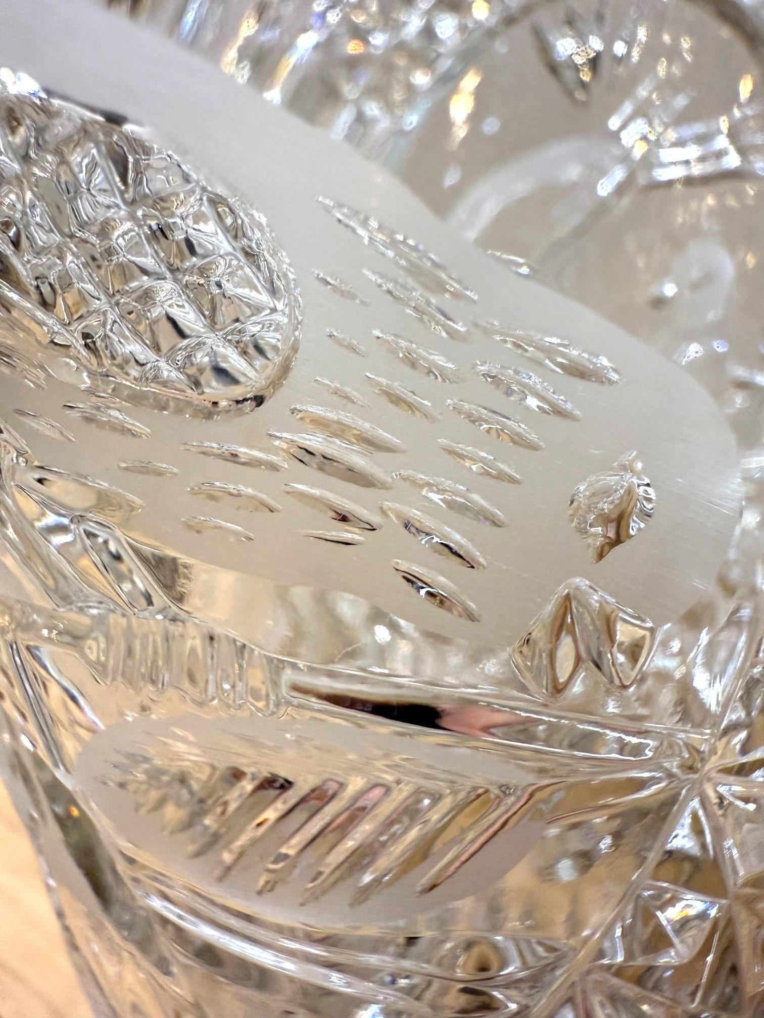 Vase en cristal de plomb de la collection Byrdes de Hofbauer de la fin du 20e siècle en vente 2