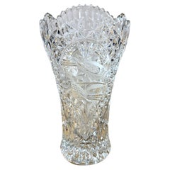 Late 20th Century Hofbauer Byrdes Collection Lead Crystal Vase