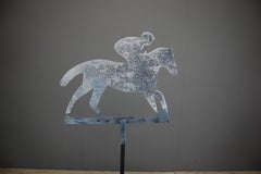Late 20th Century Horse and Jockey Weathervane