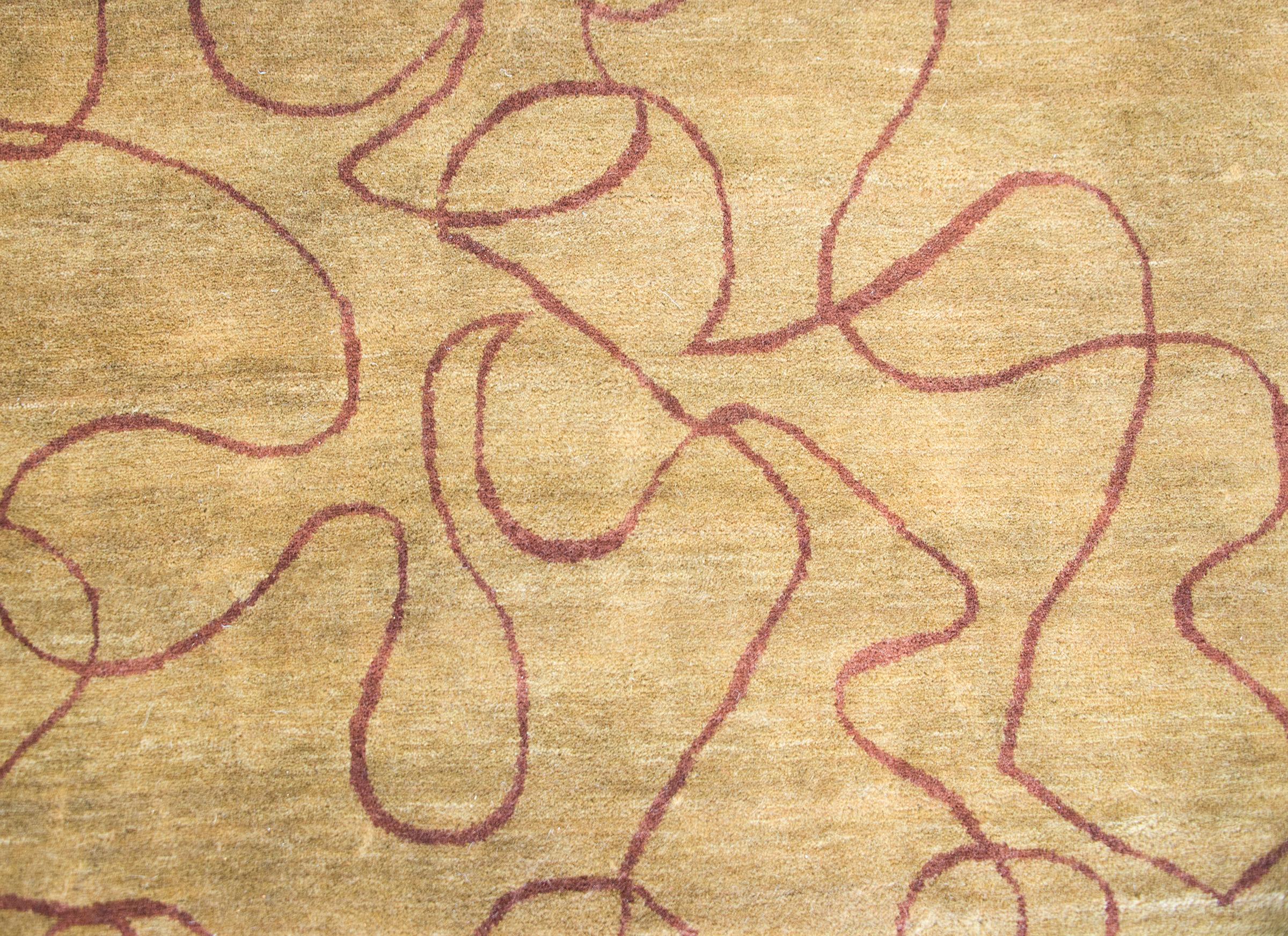 Indischer Teppich im Gabbeh-Stil des späten 20. Jahrhunderts im Angebot 3