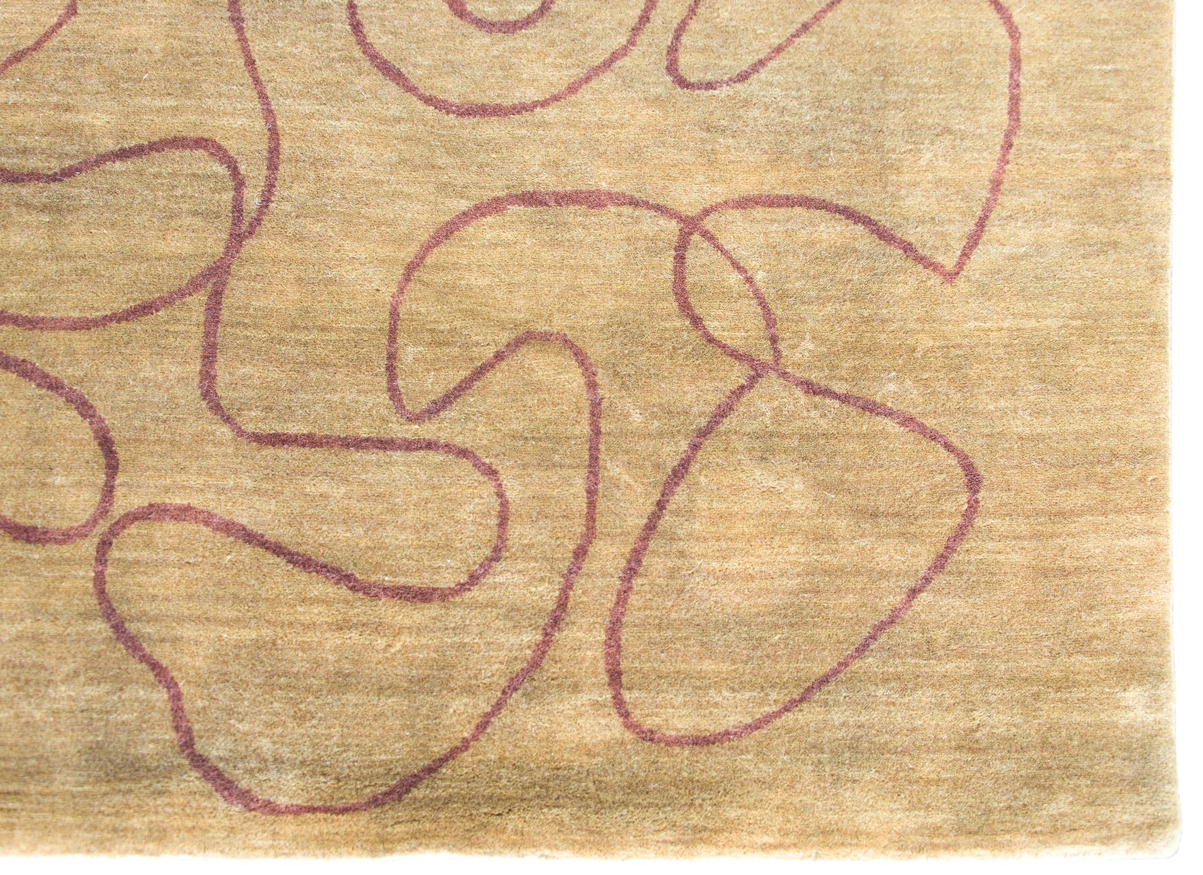 Indischer Teppich im Gabbeh-Stil des späten 20. Jahrhunderts im Angebot 6