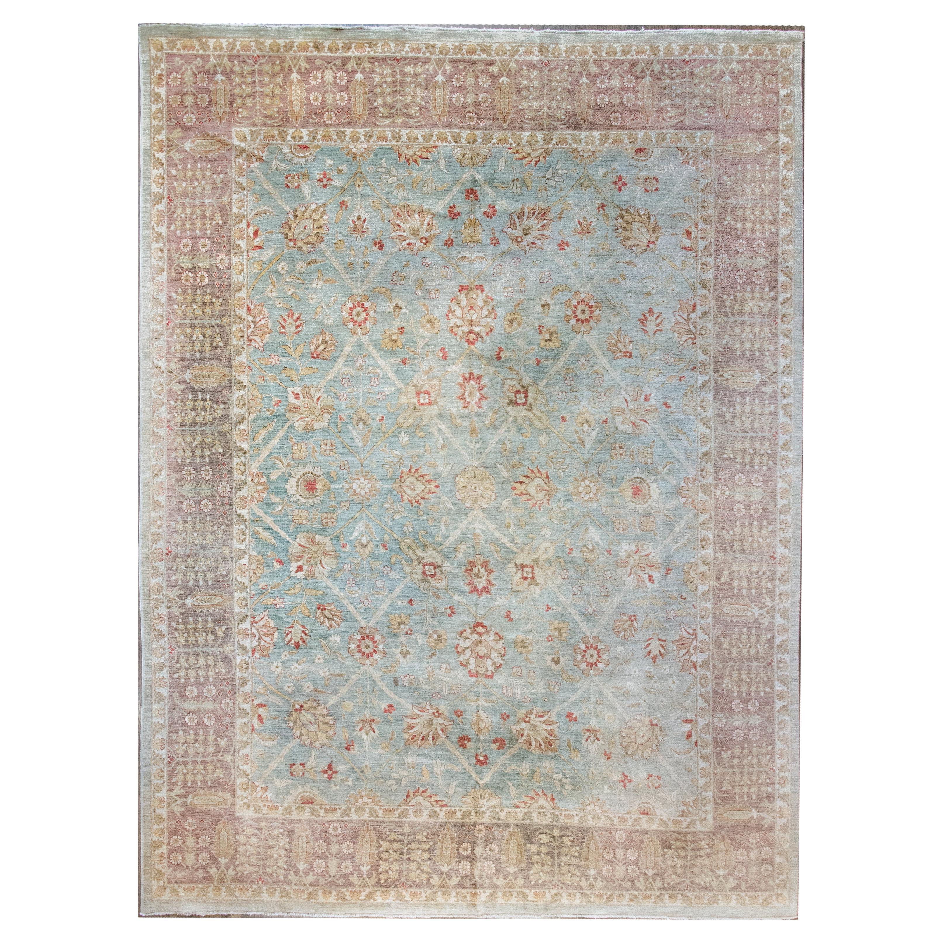 Late 20th Century Indian Sultanabad Rug