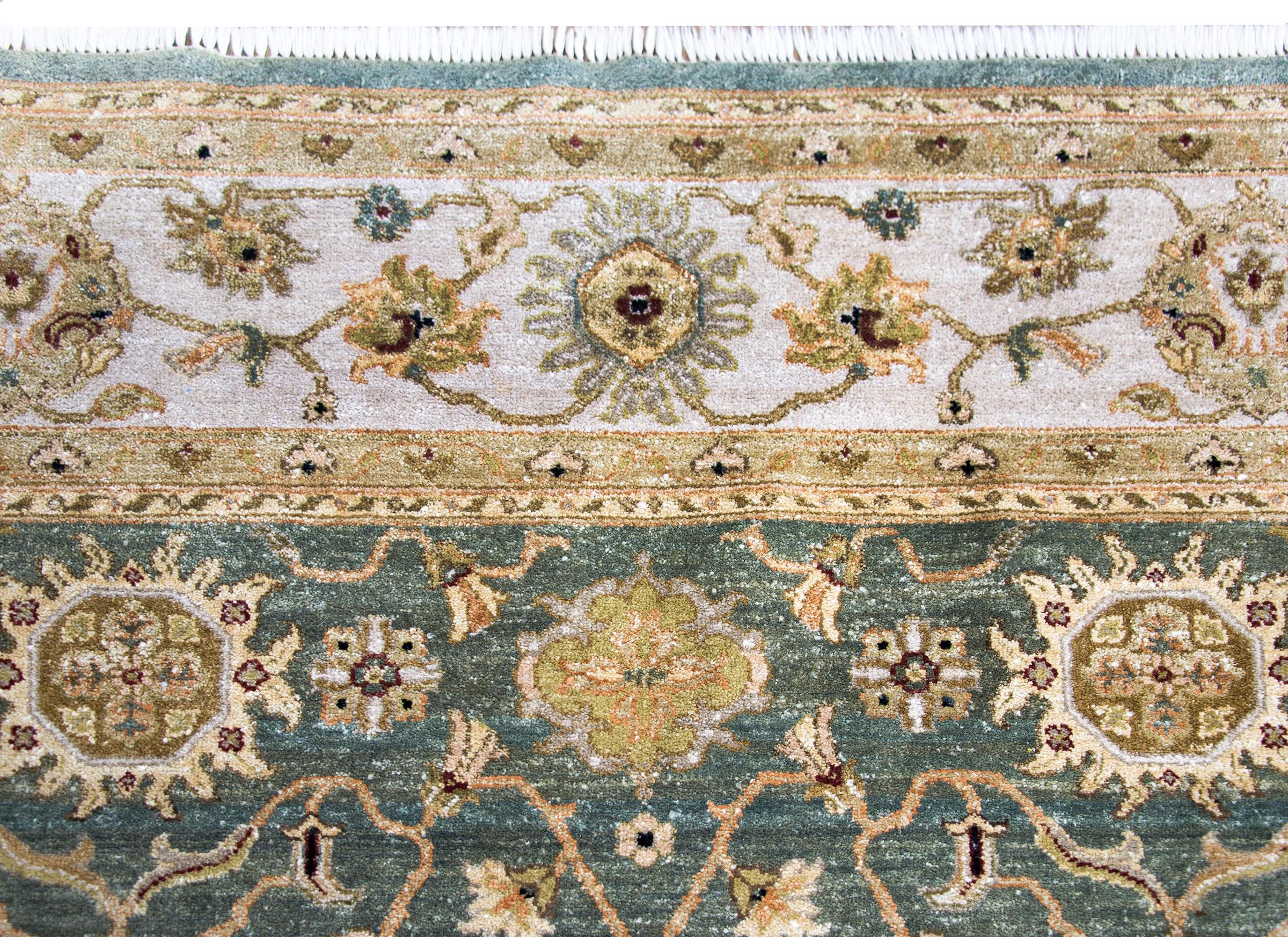 Tapis indien de style Tabriz de la fin du 20e siècle en vente 3