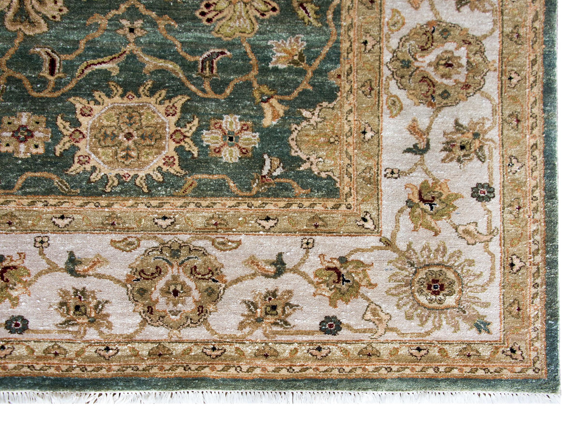 Tapis indien de style Tabriz de la fin du 20e siècle en vente 6