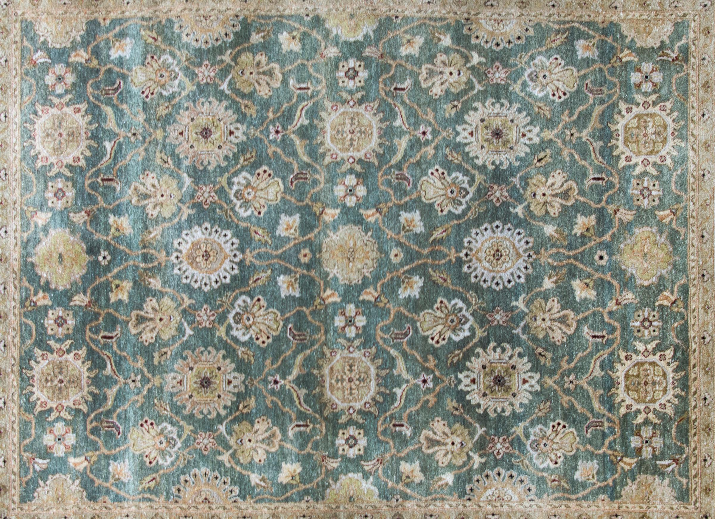Indien Tapis indien de style Tabriz de la fin du 20e siècle en vente