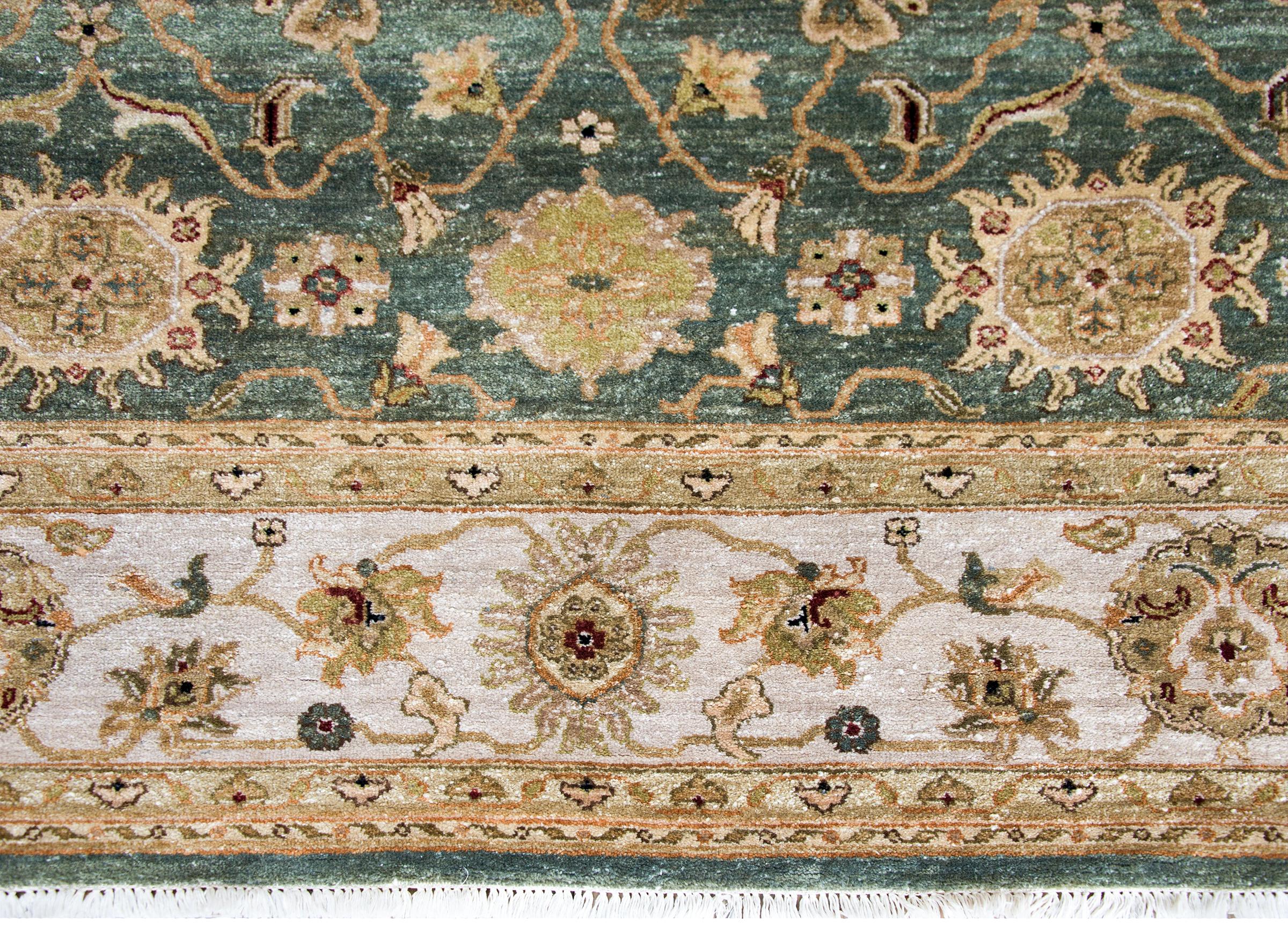 Tapis indien de style Tabriz de la fin du 20e siècle en vente 1