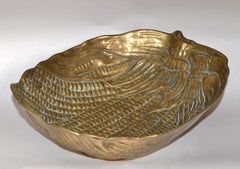 Late 20th Century Italian Bronze Corn On Cob Decorative Bowl Mid-Century Modern