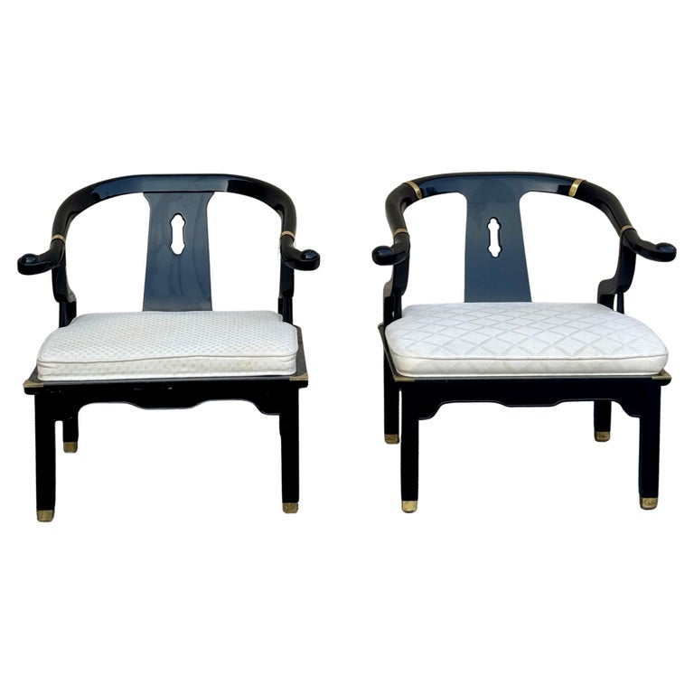 Late 20th Century James Mont for Century Ming Style Horseshoe