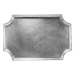 Bandeja para servir de peltre brasileño John Somers de finales del siglo XX
