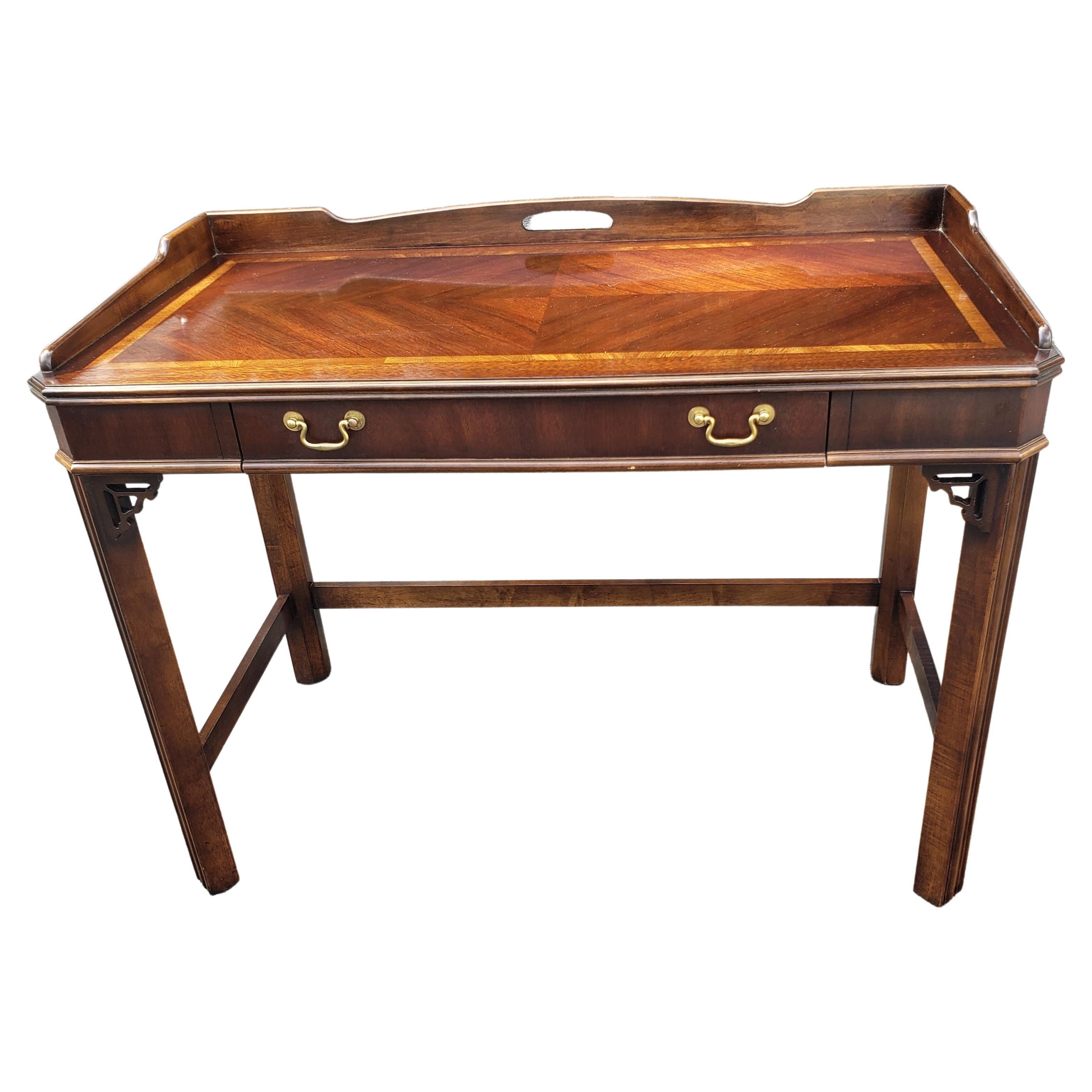 Late 20th Century Lane Altavista Chinese Chippendale Writing Desk  For Sale