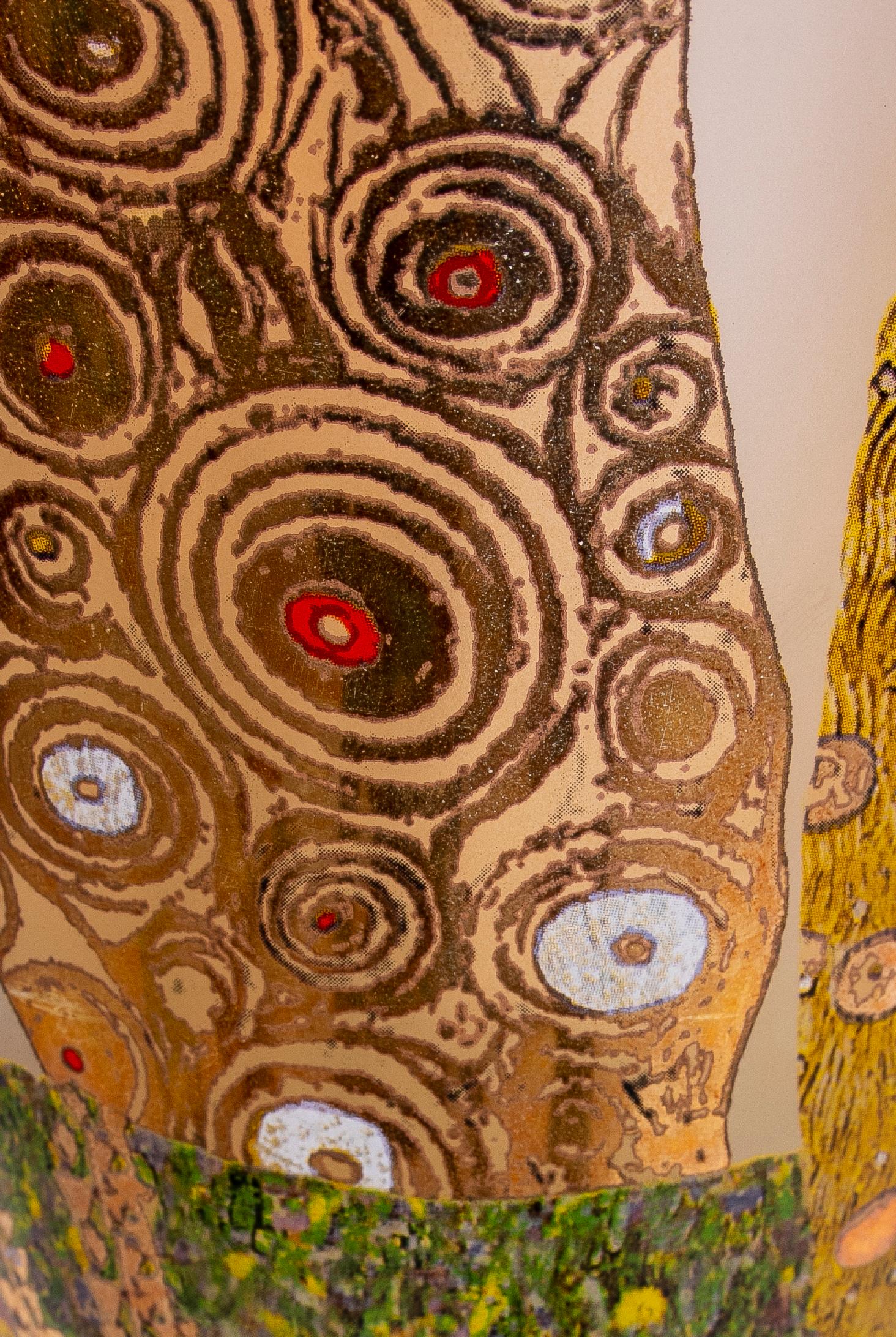 Late 20th Century Large Goebel Vase in Porcelain with Gustav Klimt Motifs 1
