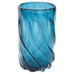 Grand vase en verre de Murano du XXe siècle