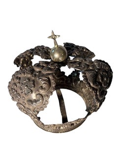 Late 20th Century Large Silver Crown from Peru