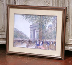Stampa dell’Arco di Trionfo di Parigi in edizione limitata della fine del XX secolo, opera di Andre Gisson