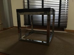 Late 20th Century London Pair Andrew Martin Metal Side Tables