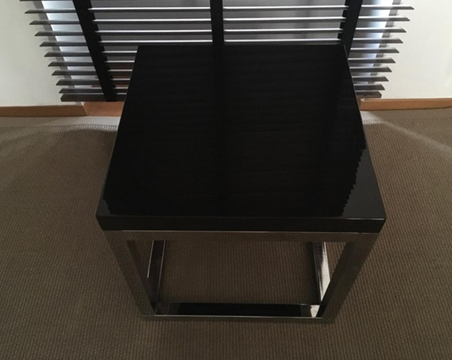 XXIe siècle et contemporain Fin du 20e siècle, Londres Paire de tables d'appoint en métal Andrew Martin en vente