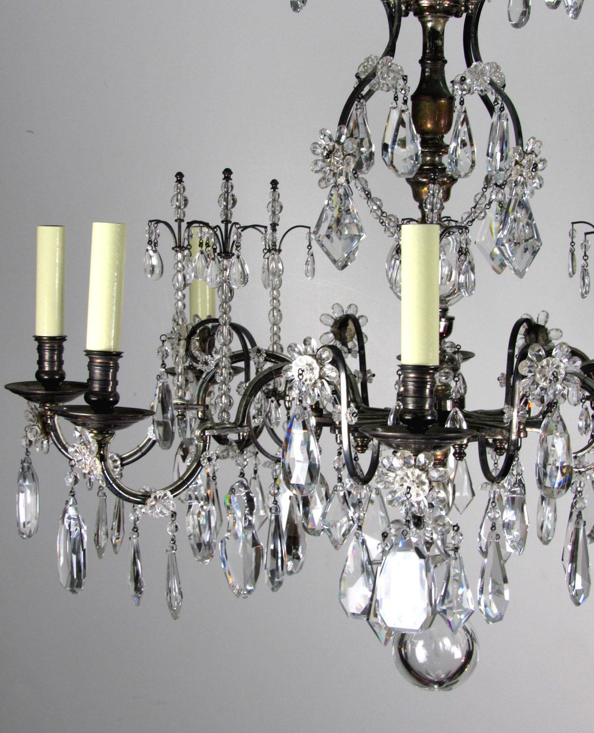 Late 20th Century Louis XV Style Chandelier im Angebot 3