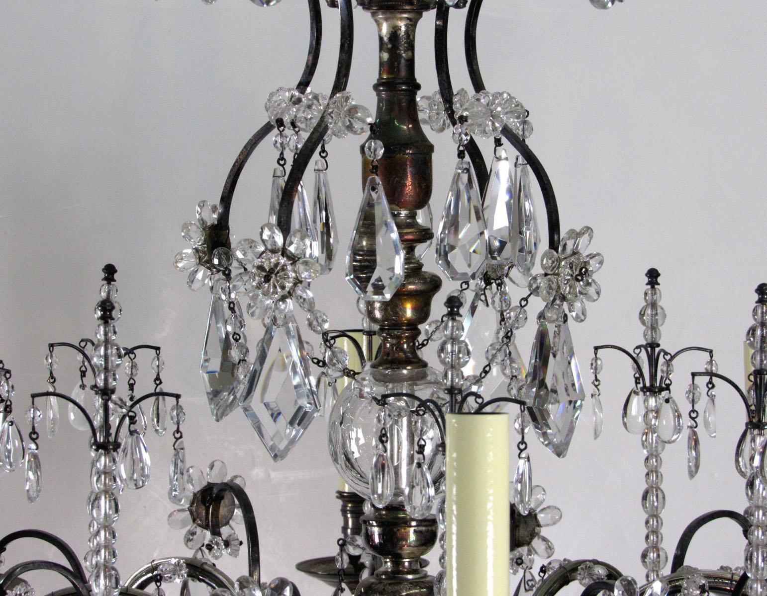 Italian Late 20th Century Louis XV Style Chandelier For Sale