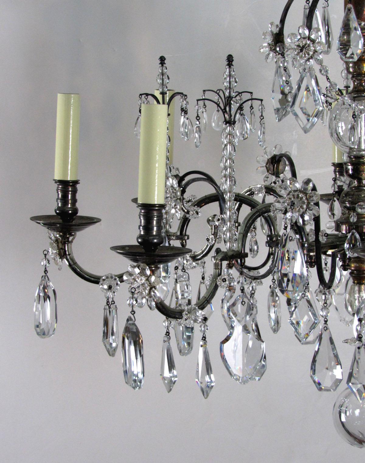 Late 20th Century Louis XV Style Chandelier In Excellent Condition For Sale In Dallas, TX