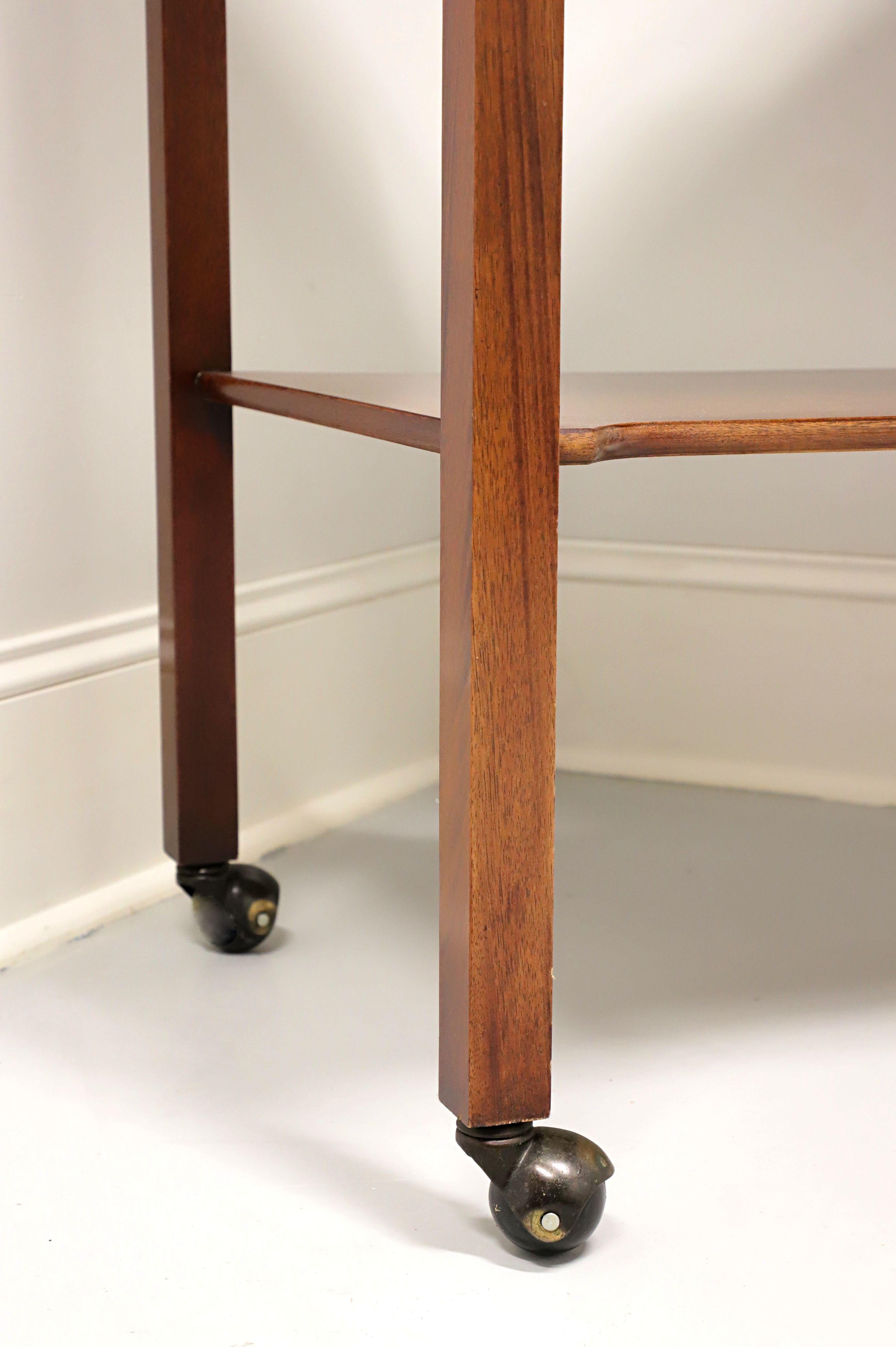 Late 20th Century Mahogany and Yew Chippendale Butler's Cart For Sale 1