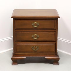Late 20th Century Mahogany Chippendale Nightstand Bedside Chest