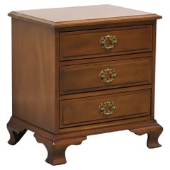 Late 20th Century Mahogany Chippendale Nightstand Bedside Chest