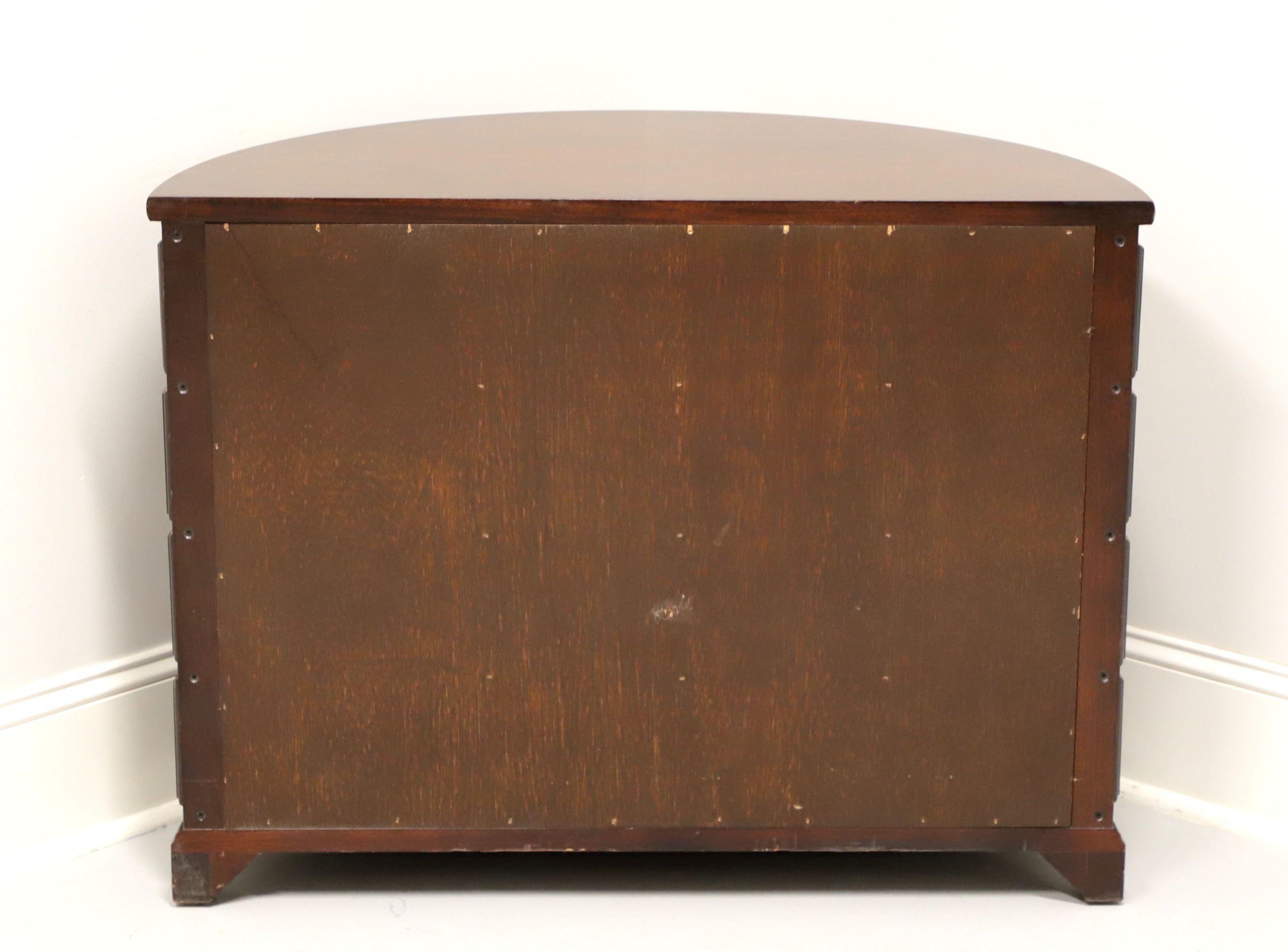 MADISON SQUARE Mahogany Chippendale Style Demilune Commode Chest - B In Good Condition For Sale In Charlotte, NC