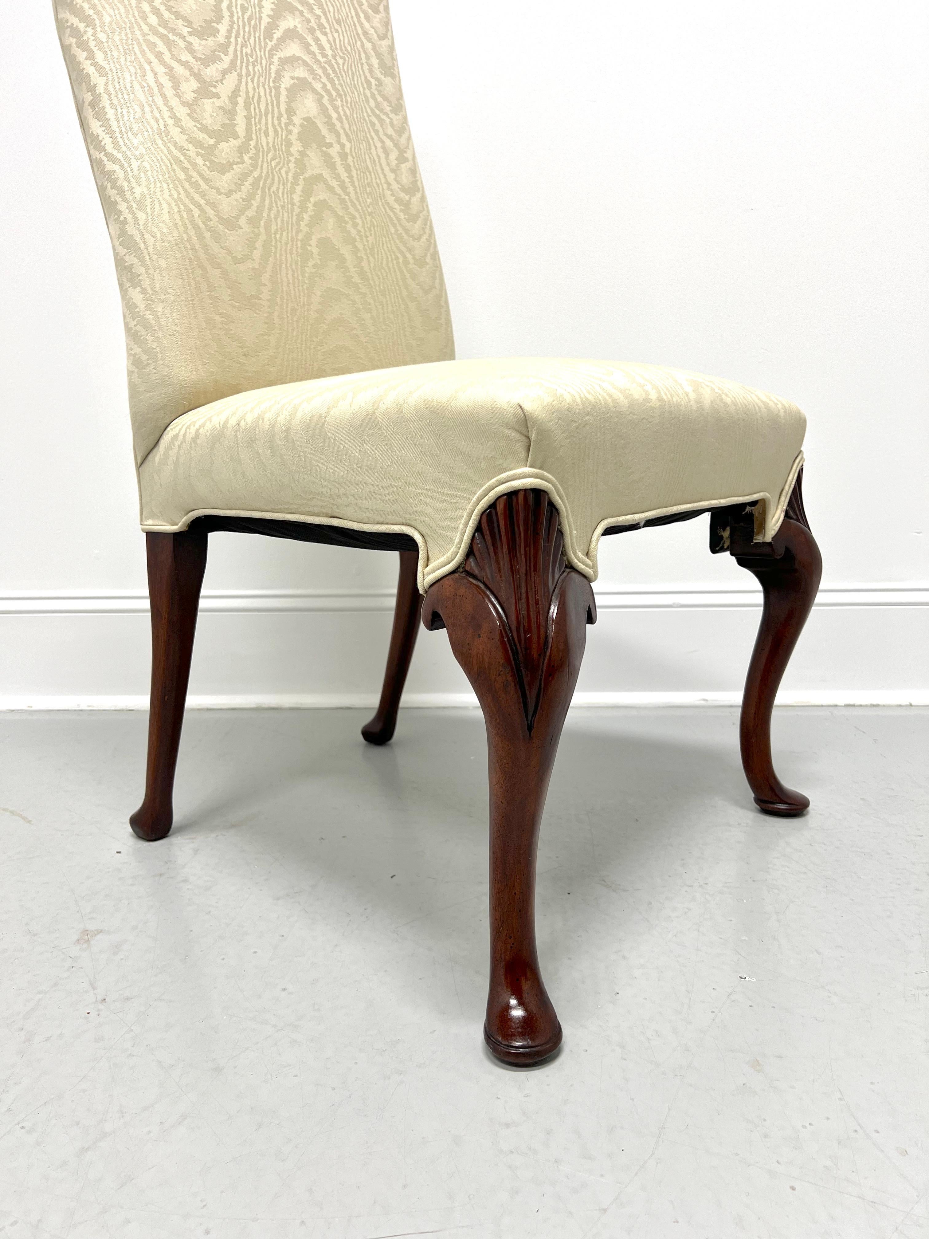 Late 20th Century Mahogany Frame French Provincial Parsons Chairs - Pair For Sale 3